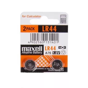 Maxell LR44 alkáli gombelem 1,5 V 2 db