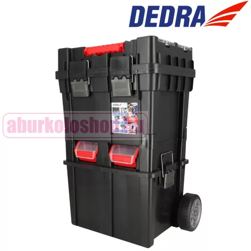 Dedra szerszámos kocsi kerekeken 4 tároló dobozzal Dedra (N0200)