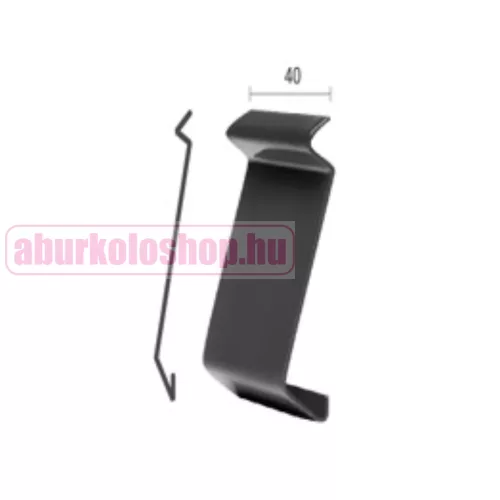 RODELUX alumínium terasz vízvető toldóelem 4 cm natúr