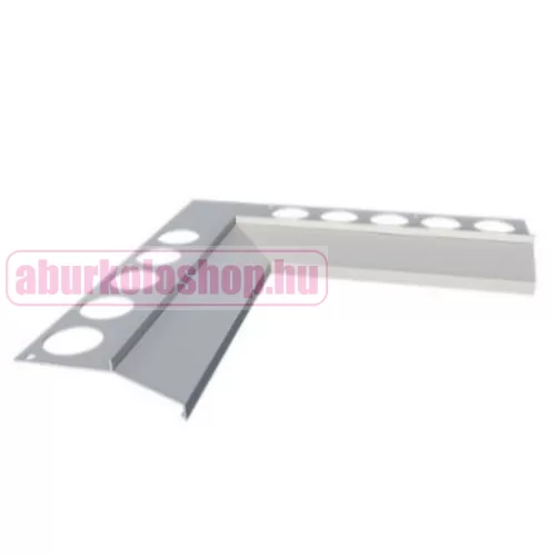 RODELUX alumínium terasz vízvető belső sarokprofil 8 mm 45x45 mm eloxált ezüst