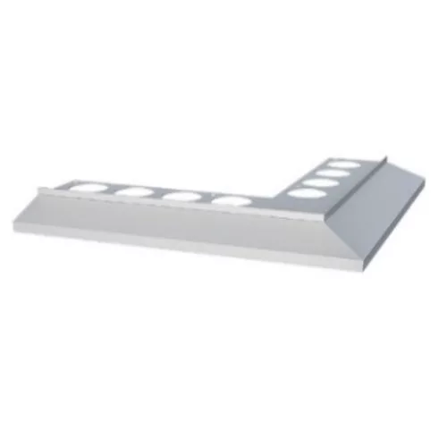 RODELUX alumínium terasz vízvető külső sarokprofil 8 mm 45x45 mm RAL7016 matt antracit