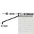RODELUX alumínium terasz vízvető profil 8 mm x 45 mm RAL7016 matt antracit 250 cm