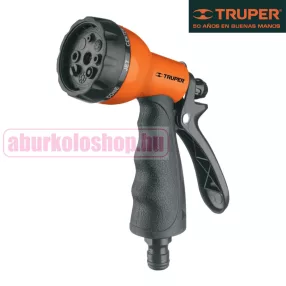 TRUPER 8 funkciós locsolópisztoly gumírozott markolattal