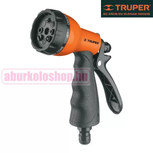 TRUPER 8 funkciós locsolópisztoly gumírozott markolattal