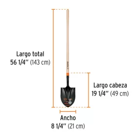 Ásó-lapát 21x30cm Truper T-2000 (PRL-P)
