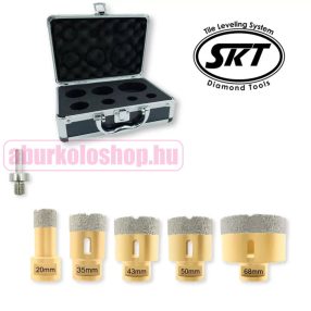   SKT 226 PRO gyémánt lyukfúró készlet 20–35–43–50-68 mm (SKT226006B)