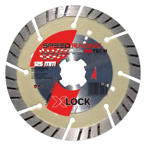 Diatech SPEED RACING TURBO gyémánttárcsa 125 Xlock befogással SL125XL