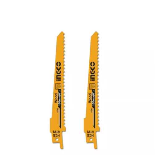 INGCO szablyafűrészlap fához 150 mm, 6 TPI (2 db)