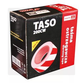 Kordonszalag 70 mm x 200 m piros/fehér (tas0200)