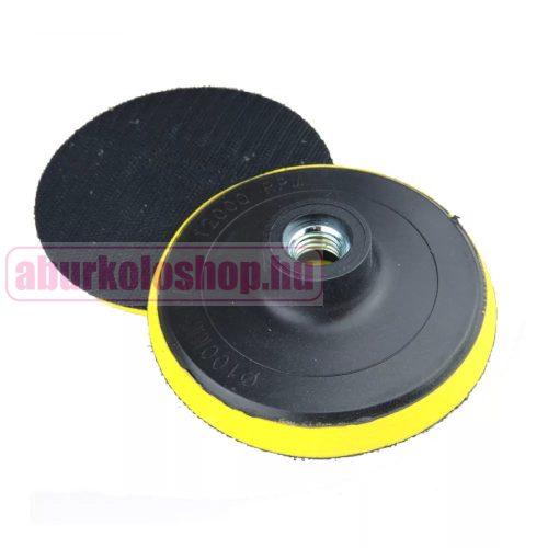 Diatech tépőzáras, szivacsos gumitányér 100 mm, M14 (TGSZT100LEMON)