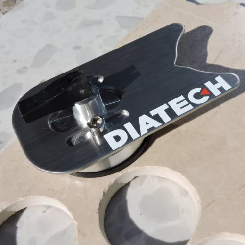 Diatech csempefúró vezető és méret sablon 40 mm furatig