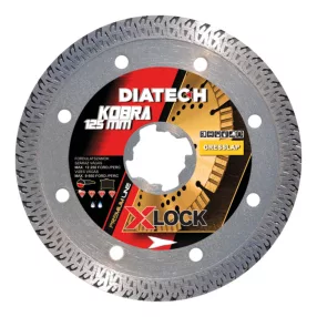 Diatech Kobra gyémántárcsa 125 mm, Xlock befogással