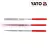 YATO gyémánt tűreszelő készlet 180 mm (3 db)