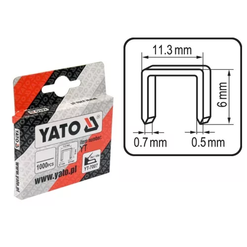 YATO tűzőkapocs 8mm/1000db "A"