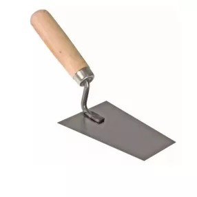 DEDRA trapéz vakolókanál 160 mm acél fa nyéllel