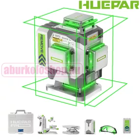 HUEPAR PRO ZK04CG 4D szintezőlézer készlet kofferban